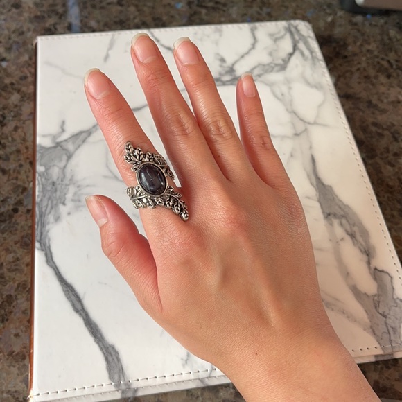 Turquoise & Black Stone Ring Bundle - Picture 12 of 17